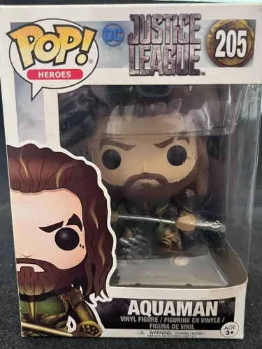 Funko Pop! Movies DC Liga da Justiça Super Aquaman Justice League 205 - Tridente quebrado