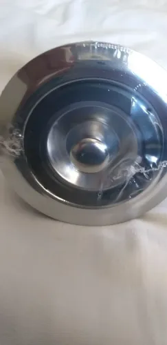 Válvula 3 1/2" para pia de cozinha com cesto tudo em aço inox nova