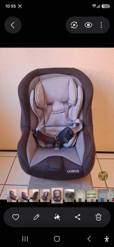 Cadeira bebê conforto para carro cosco nova
