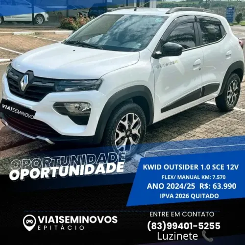 Renault Kwid Outsider 1.0 Flex 12V 5P Mec. 2025