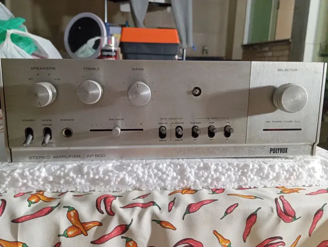 Stereo amplificador AP 800 retirar peças painel íntegro 