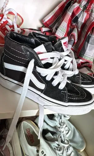 Tênis vans infantil cano longo