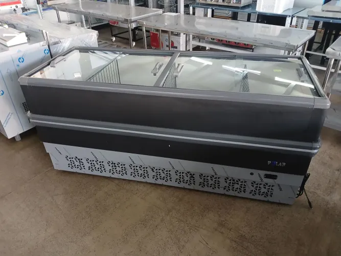Ilha de Congelados Polar Dupla Ação Vidro Reto 2M