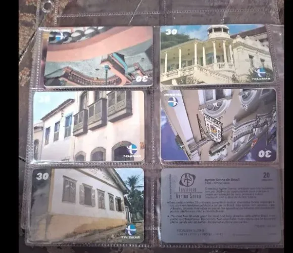 Cartão telefônico orelhão 