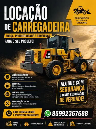 Locação de máquina pesada