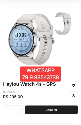 HAYLOU WATCH 4S GPS STRAVA ORIGINAL LACRADO LANÇAMENTO TEMOS OUTROS MODELOS TAMBÉM