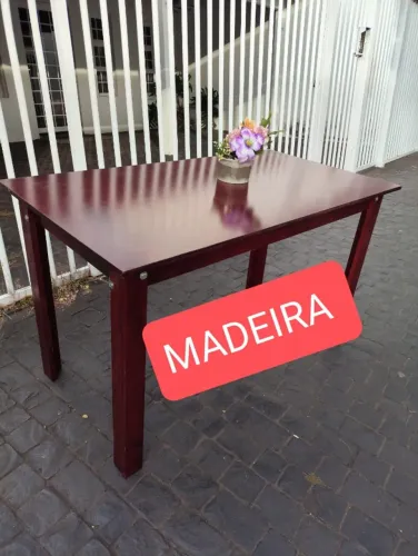 MESA MADEIRA SEM CADEIRAS, NOVA