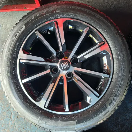 RODAS FIAT CRONOS ARO 15 4X98 E PNEUS 185/60