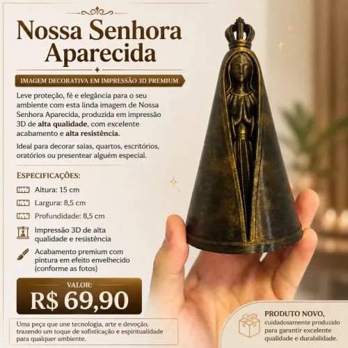 Nossa Senhora Aparecida - Estátua Decorativa