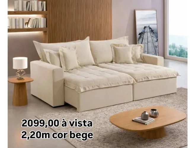 Sofa retrátil caixa zero NOVO 