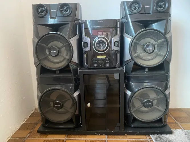 Sony Genezi MHC-GPX88 2200W Bluetooth Grave Forte Completo
