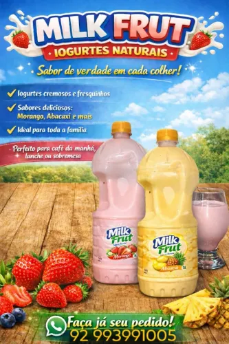 Milk Frut (iogurte natural ) 20reais 1L