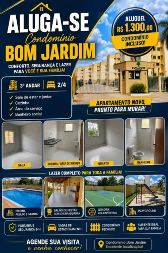 Alugo Apto Res Bom Jardim