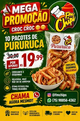 Pururucas crocantes e saborosas 