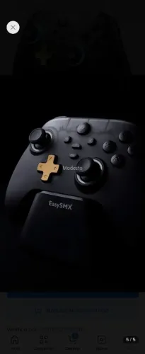 Controle Sem Fio Easysmx D05 com Dock de carregamento e Hall Effect 