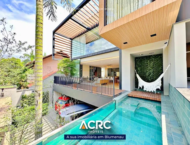 ACRC Imóveis - CA03933 - Casa Alto Padrão para Locação no Bairro Itoupava Seca em Blumenu