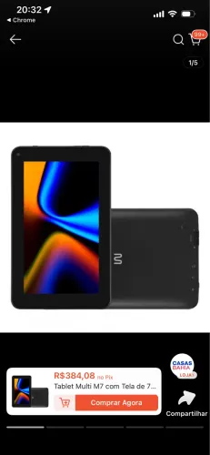 Tablet Multilaser - tela de 9 polegadas