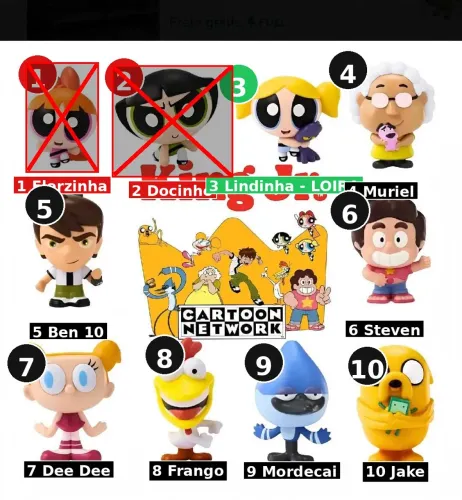 Bonecos Cartoon Network Burger King-