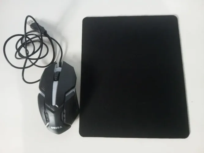 VENDE-SE MAUSE GAMER JUNTO DE MAUSE PAD
