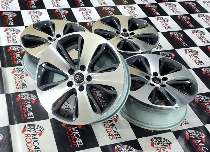 Jogo de rodas aro 18 Hyundai Santa fé 5x114 Originais Zeradas