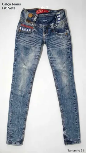 CALÇA JEANS FILL SETE ? TAMANHO 34