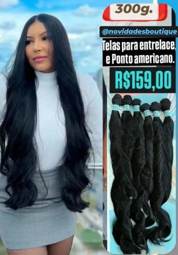 Cabelo bio humano premium