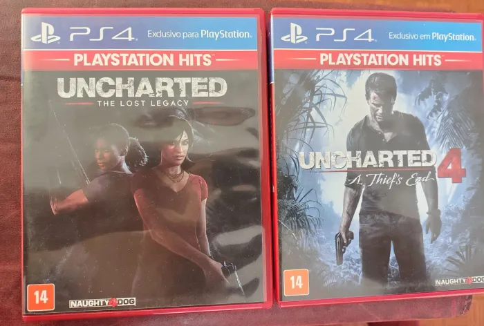 Jogos PS4 - uncharted the Lost legacy e uncharted 4