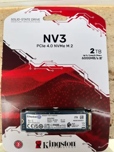 SSD NVMe Kingston NV3 2TB - Funcionando Perfeitamente