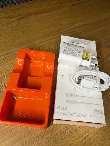 Carregador Turbo Tipo C 30w Para Iphone 15 16 17 Pro Max Branco
