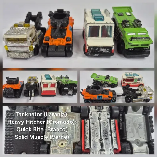 Kit 4 Hot Wheels Originais (Food Truck, Tanque, Guincho, Picape) Fotos reais