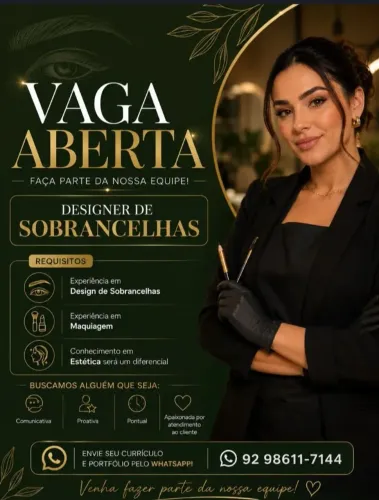 Vaga de Design De Sobrancelhas