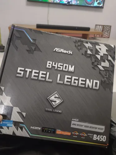 B450m Steel Legend Placa Mãe