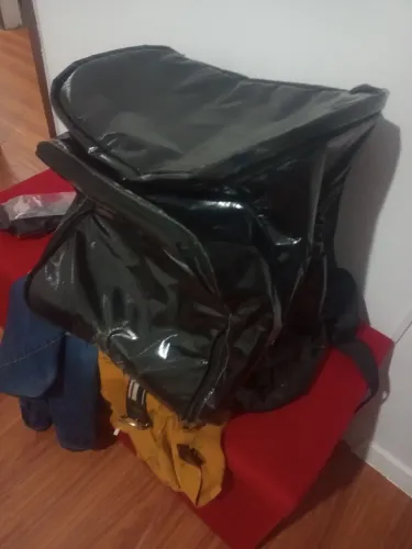 Mochila Expansiva Térmica Laminada para Delivery 80L a 90L impermeável de lona