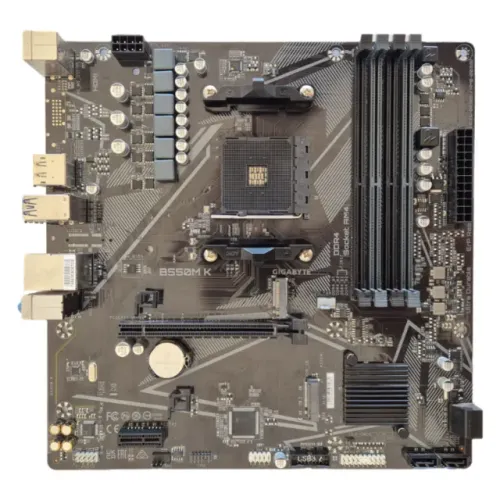 Placa Mãe Gigabyte B550M K, Chipset B550, AMD AM4, mATX, DDR4