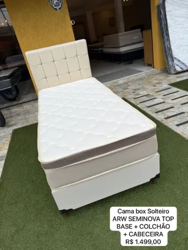 Cama completa de solteiro