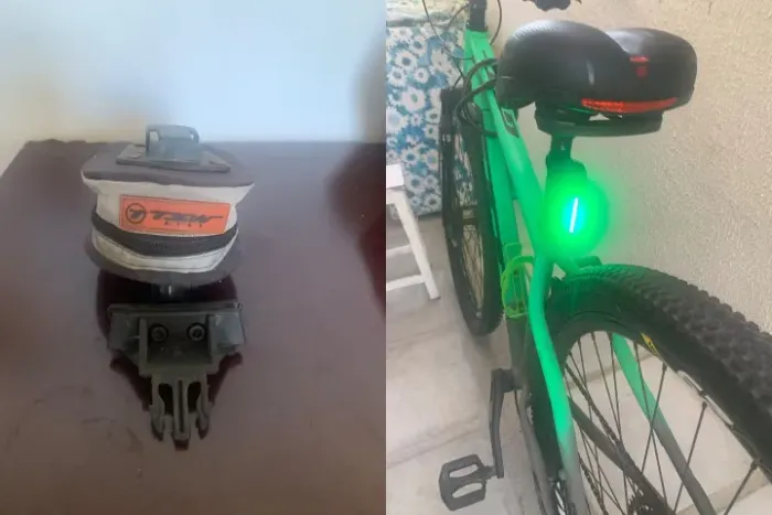 Bolsa Selim TSW Bike + Farol Lanterna Traseira LED