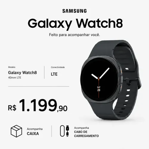 Smartwatch Samsung Galaxy Watch 8 40mm LTE 4G WiFi GPS
