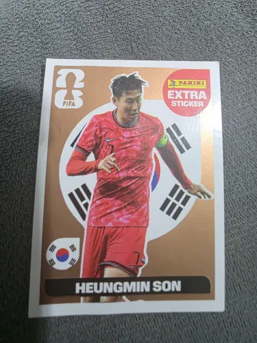 Figurinha Rara Extra Sticker HeungMin Son Panini FIFA Copa