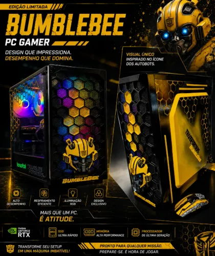 PC Gamer Casemod BubleBee i7 16GB 512GB GTX1660 Super W11