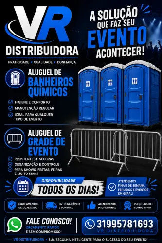 ALUGUEL DE BANHEIRO QUÍMICO