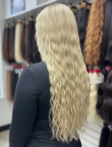 Aplicação de mega hair