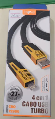 Cabo USB 4 em 1 Turbo