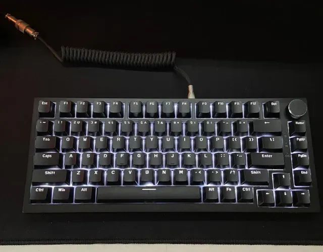 Teclado mecânico red switch ajazz ak820 preto