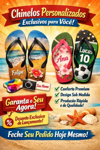 Chinelos Personalizados 