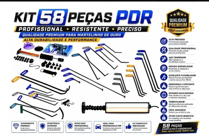 Kit ferramentas martelinho de ouro