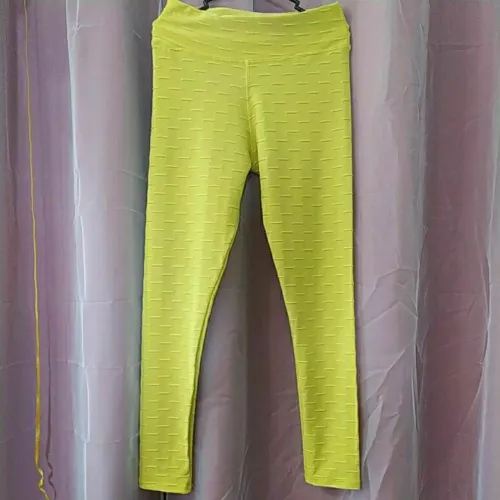 Legging feminina amarela de elastano suplex semi-nova brechó desapego Tam M