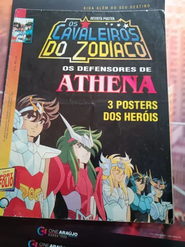 Revista pôster cavaleiros do zodiaco anos 90