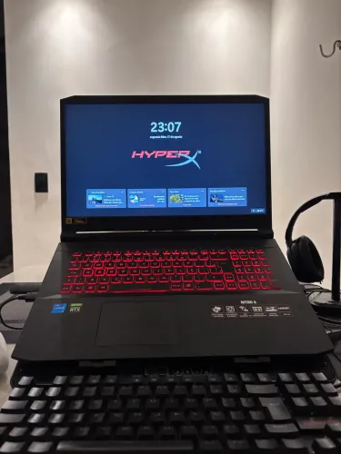 Notebook Gamer Acer Nitro 5 Intel Core i5, 16GB, 1Tb SSD, RTX 3050, 17.3 Polegadas.