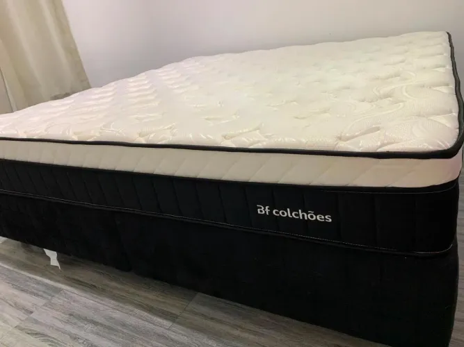 Cama Box King Molas Ensacadas Intermediário Firme De Pillow Espuma D45