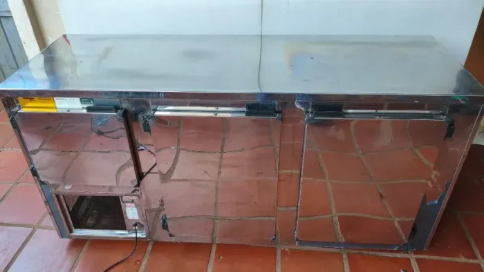Balcão Refrigerado De Encosto 1.80mt Balcao De Serviço Inox